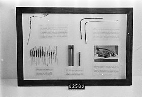 Montage med ledningar som skadats av den magnetiska stormen 1909.